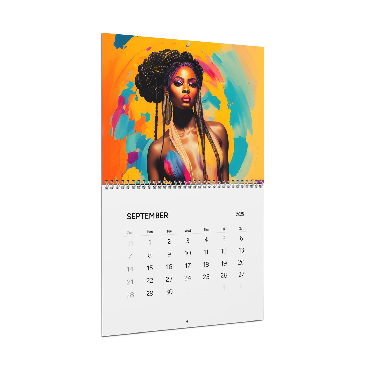 Black Girl Magic Oil Inspired Artwork Wall Calendar