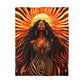 Beautiful Sunrising Black Woman Abstract Art Microfiber Duvet Cover