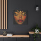 Just Meditate On It Black Woman Art Canvas Wall Print