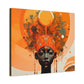 Beautiful Autumn Afternoon Black Woman Art Canvas Wall Print - Xtreme Shopper