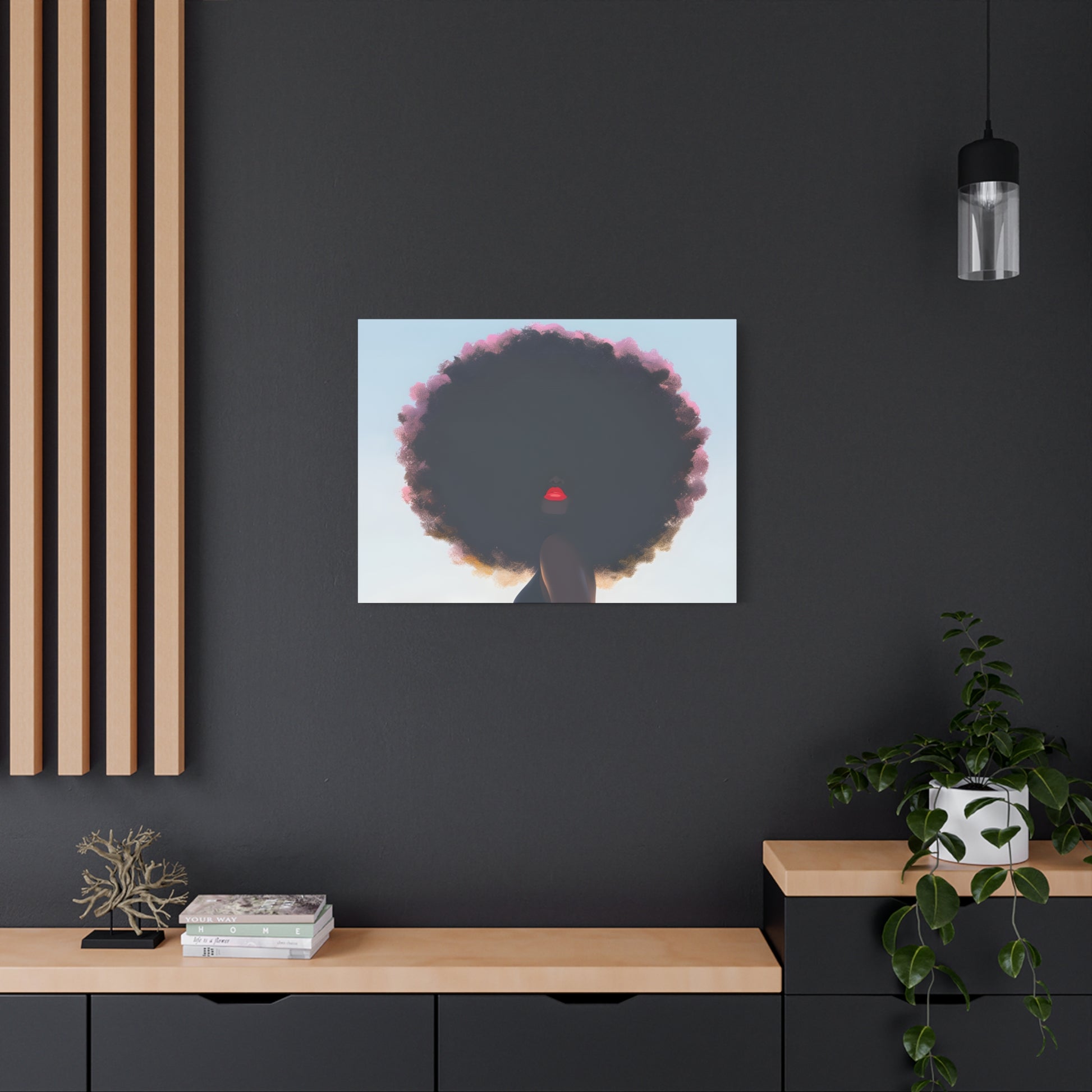I Am That Chick Afrocentric Black Woman Abstract Fantasy Art Canvas Wall Print - Xtreme Shopper