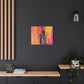 So Cool Afrocentric Black Man Abstract Art Canvas Wall Print