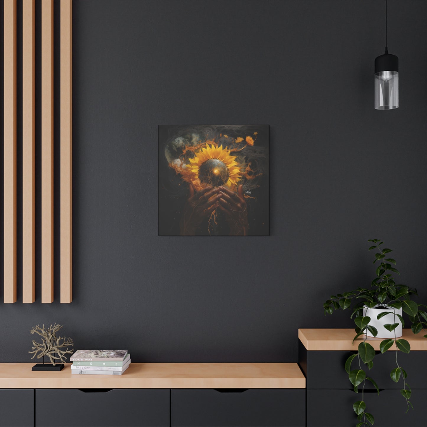 New Beginnings Afrocentric Black Art Canvas Wall Print