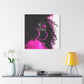 This Pink Is A Mood Afrocentric Black Woman Art Canvas Wall Print