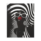 Beauty In Black And White Afrocentric Black Woman Art Canvas Wall Print