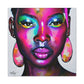 Malika Knows Afrocentric Black Woman Abstract Art Canvas Wall Print