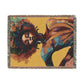 Everything About Me Black Woman Art Woven Throw Blanket