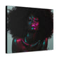 Sometimes It's A Little Hot Afrocentric Black Woman Art Canvas Wall Print