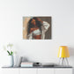 Never Let Them See You Sweat Afrocentric Black Woman Art Canvas Wall Print
