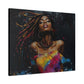 Euphoria Afrocentric Black Woman Abstract Art Canvas Wall Print - Xtreme Shopper