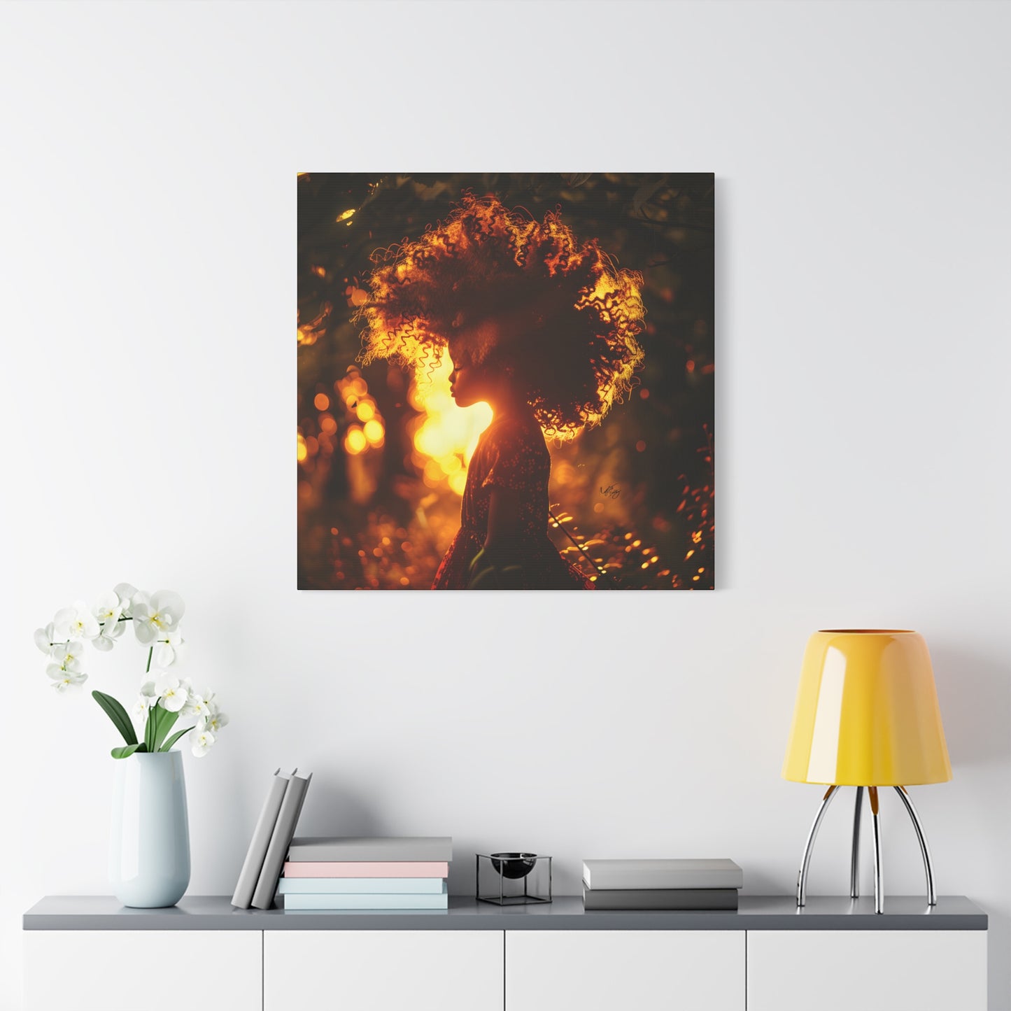 Sunrise Of Youth Afrocentric Black Art Canvas Wall Print - Xtreme Shopper