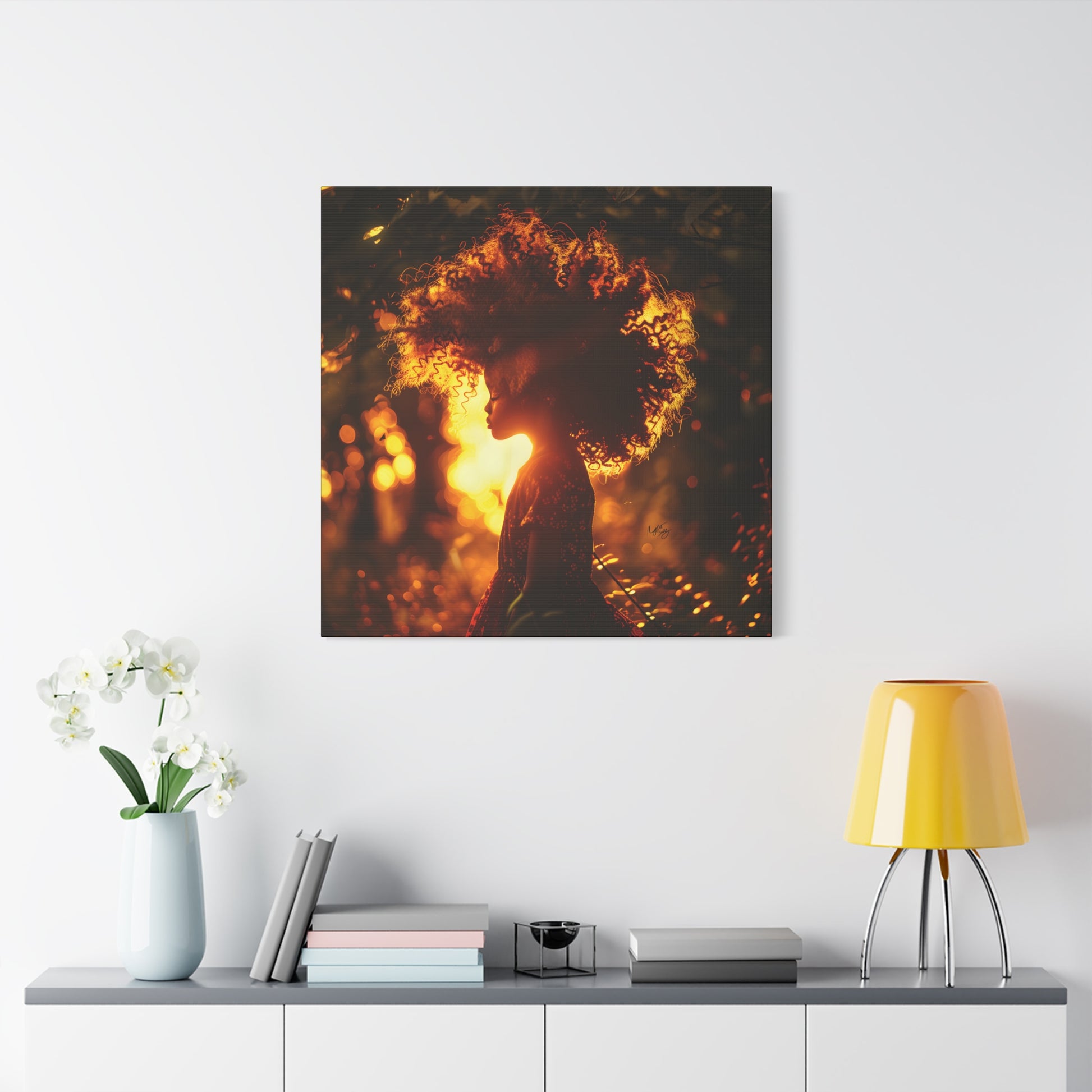 Sunrise Of Youth Afrocentric Black Art Canvas Wall Print - Xtreme Shopper