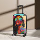 Vacay Vibes Black Woman Art Hardshell Hardside Lockable Spinner Suitcase Luggage