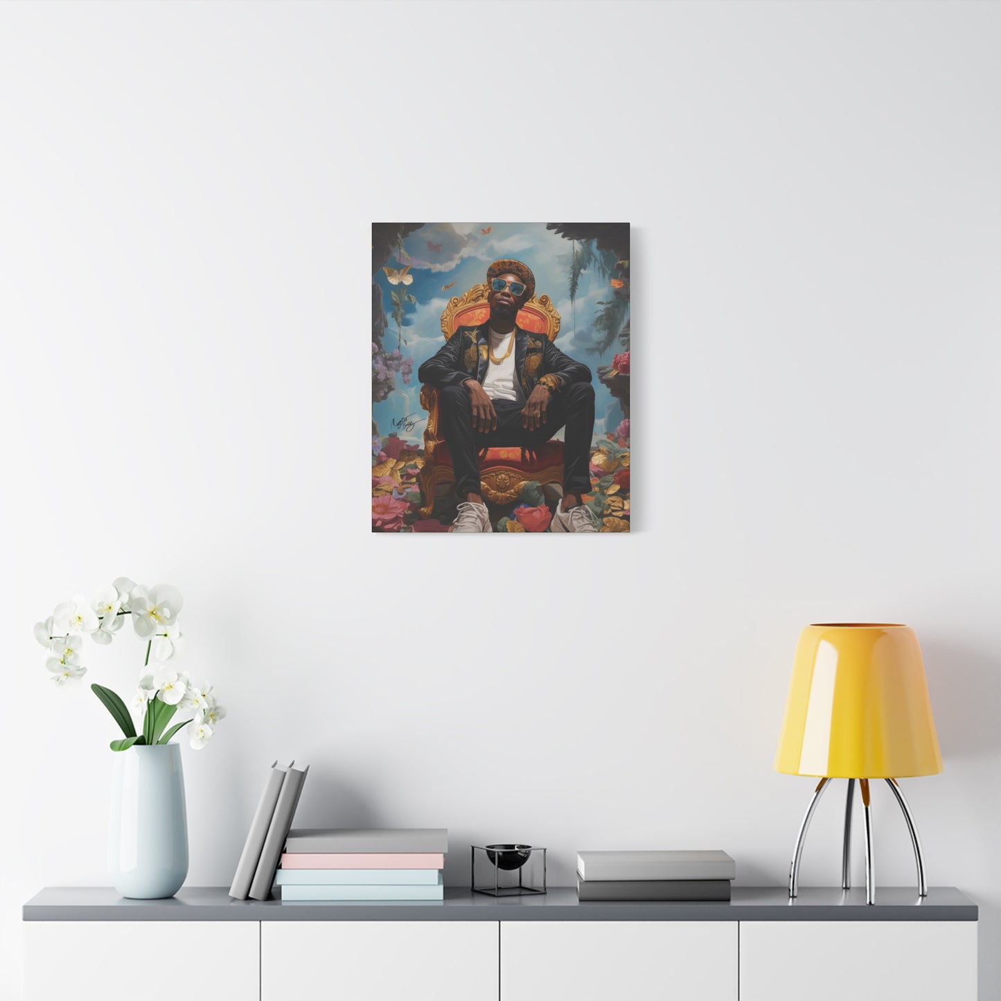 SurrealFlyism Afrocentric Black Man Art Canvas Wall Print
