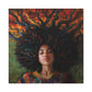 Rooted In My Mind Afrocentric Black Woman Inspirational Spiritual Art Canvas Wall Print - Xtreme Shopper