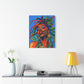 I'm Feeling It Afrocentric Black Woman Abstract Art Canvas Wall Print