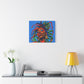 I'm Feeling It Afrocentric Black Woman Abstract Art Canvas Wall Print