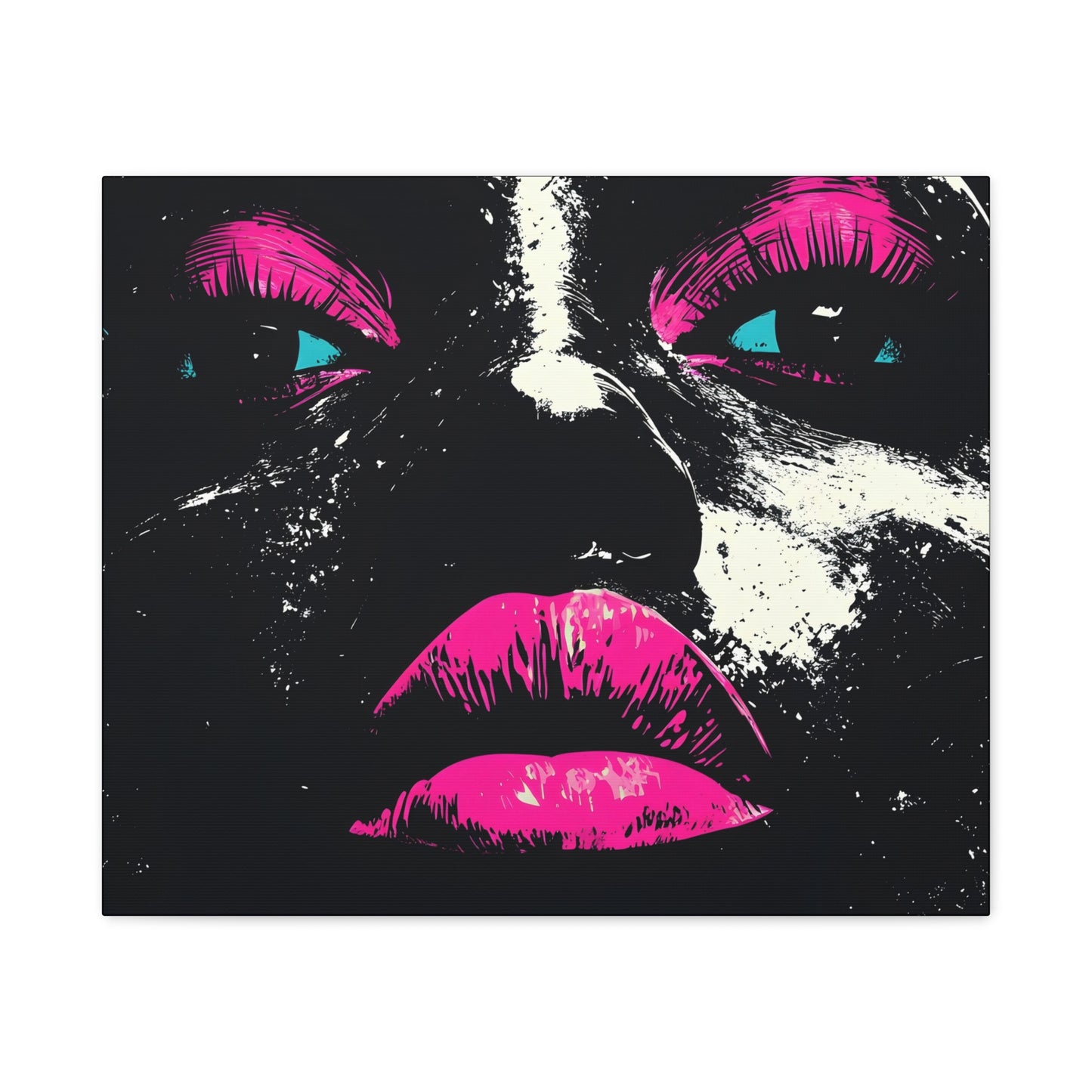 Anticipation Black Woman Art Canvas Wall Print