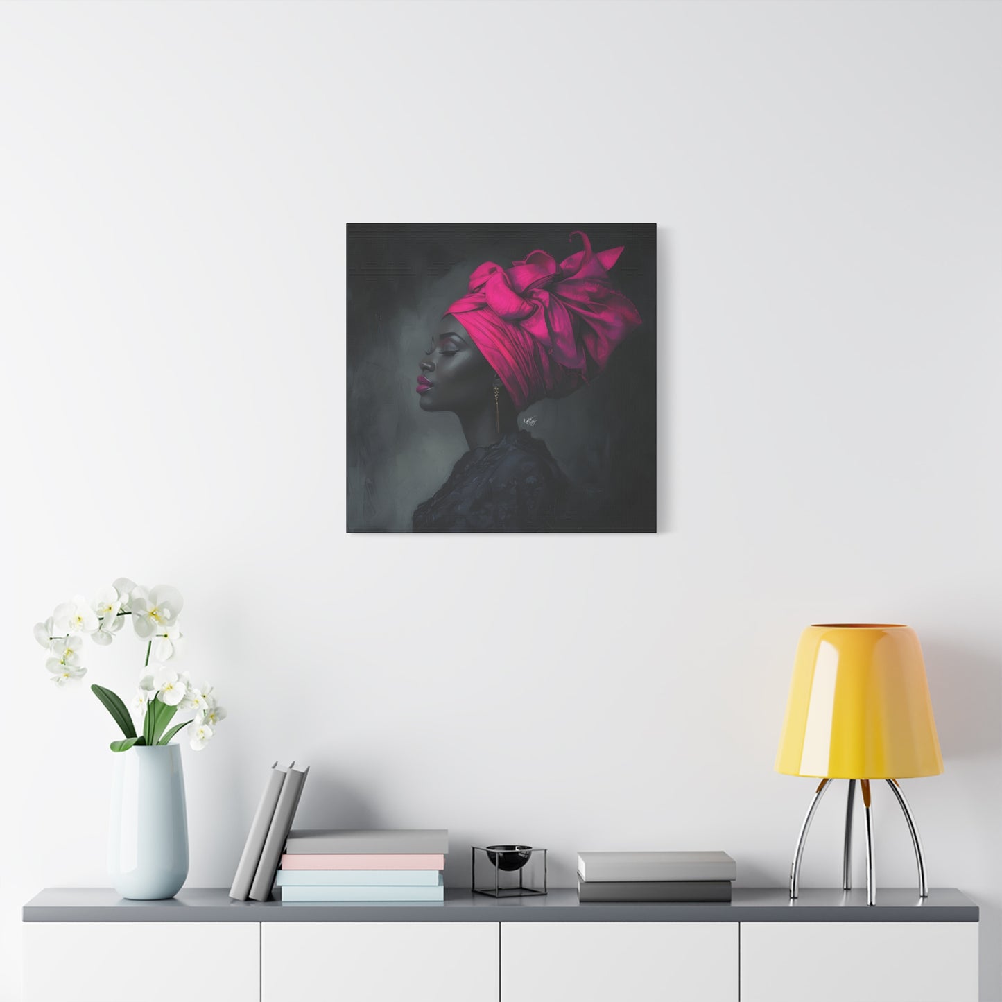 So Still Black Woman Wall Canvas Art