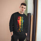 Face The Day Black Woman Graphic Art Champion Sweatshirt