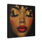 Just Meditate On It Black Woman Art Canvas Wall Print