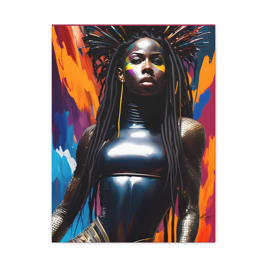 You Can't Take My Crown Abstract Black Woman Artwork Canvas Wall Print - Xtreme Shopper