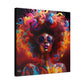Groovy Summer Black Woman Psychedelic Themed Artwork Canvas Wall Print - Xtreme Shopper