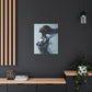 Moisturized and Unbothered Afrocentric Black Woman Art Canvas Wall Print