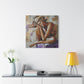Home Alone Black Woman Art Canvas Wall Print