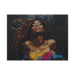Euphoria Afrocentric Black Woman Abstract Art Canvas Wall Print