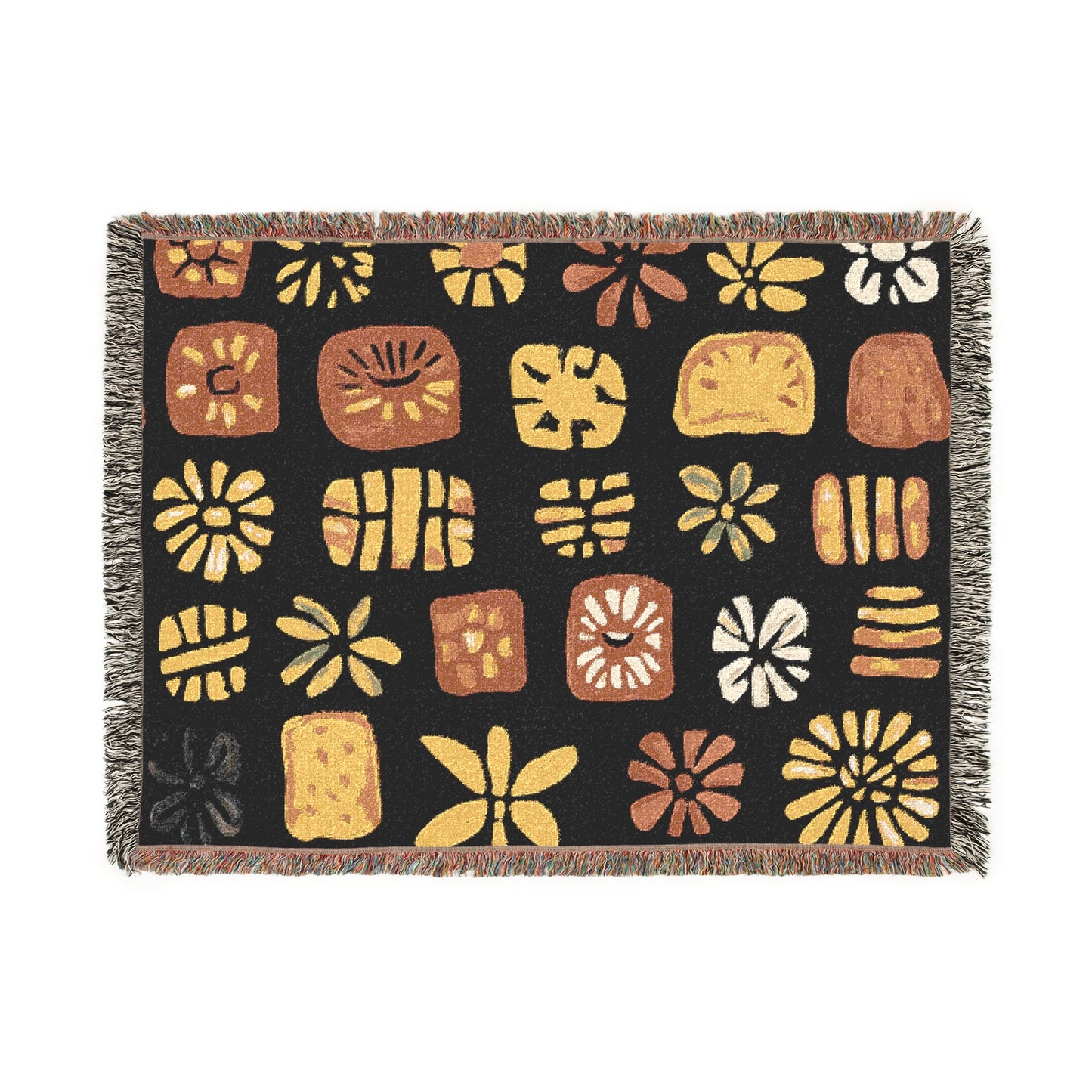 Abstract Afrocentric Art Woven Throw Blanket - Xtreme Shopper
