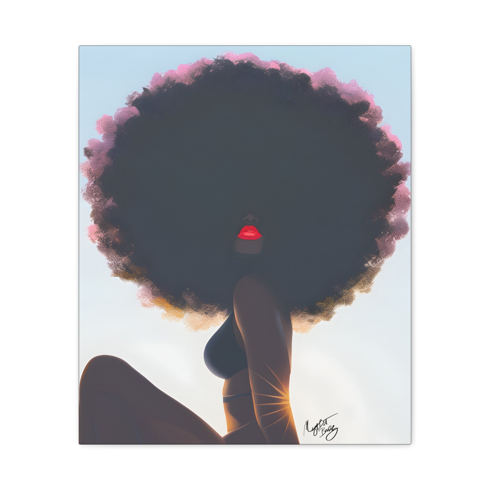 I Am That Chick Afrocentric Black Woman Abstract Fantasy Art Canvas Wall Print - Xtreme Shopper