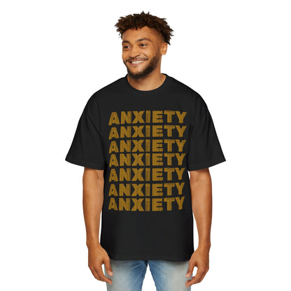 Anxiety It's In My Head Streetwear Statement Unisex Heavyweight Cotton Oversized T-Shirt