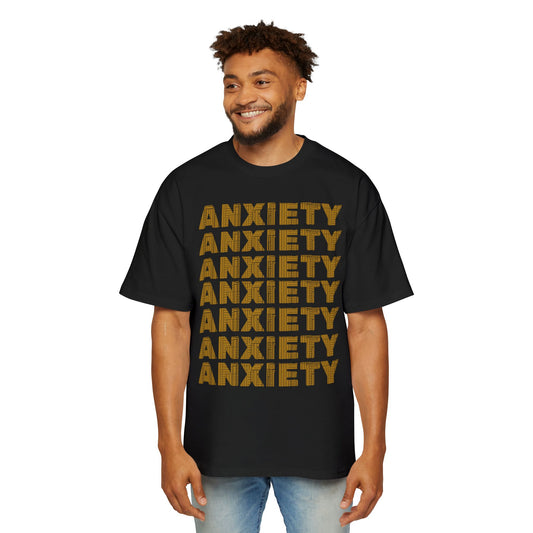 Anxiety It's In My Head Streetwear Statement Unisex Heavyweight Cotton Oversized T-Shirt