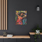 Be At Peace Black Woman Abstract Art Canvas Wall Print
