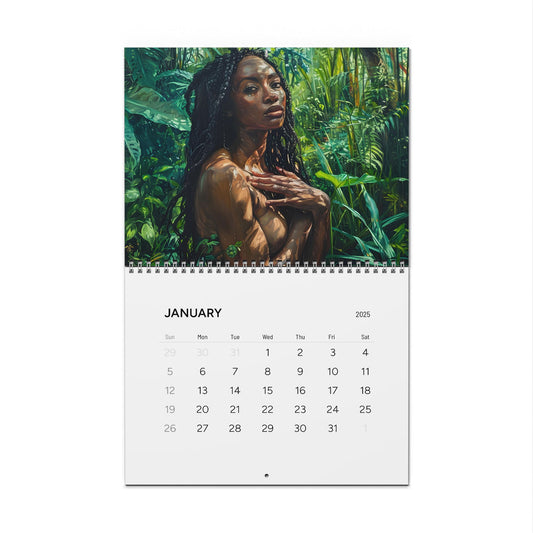 Grown Folks Business Black Art Wall Calendar