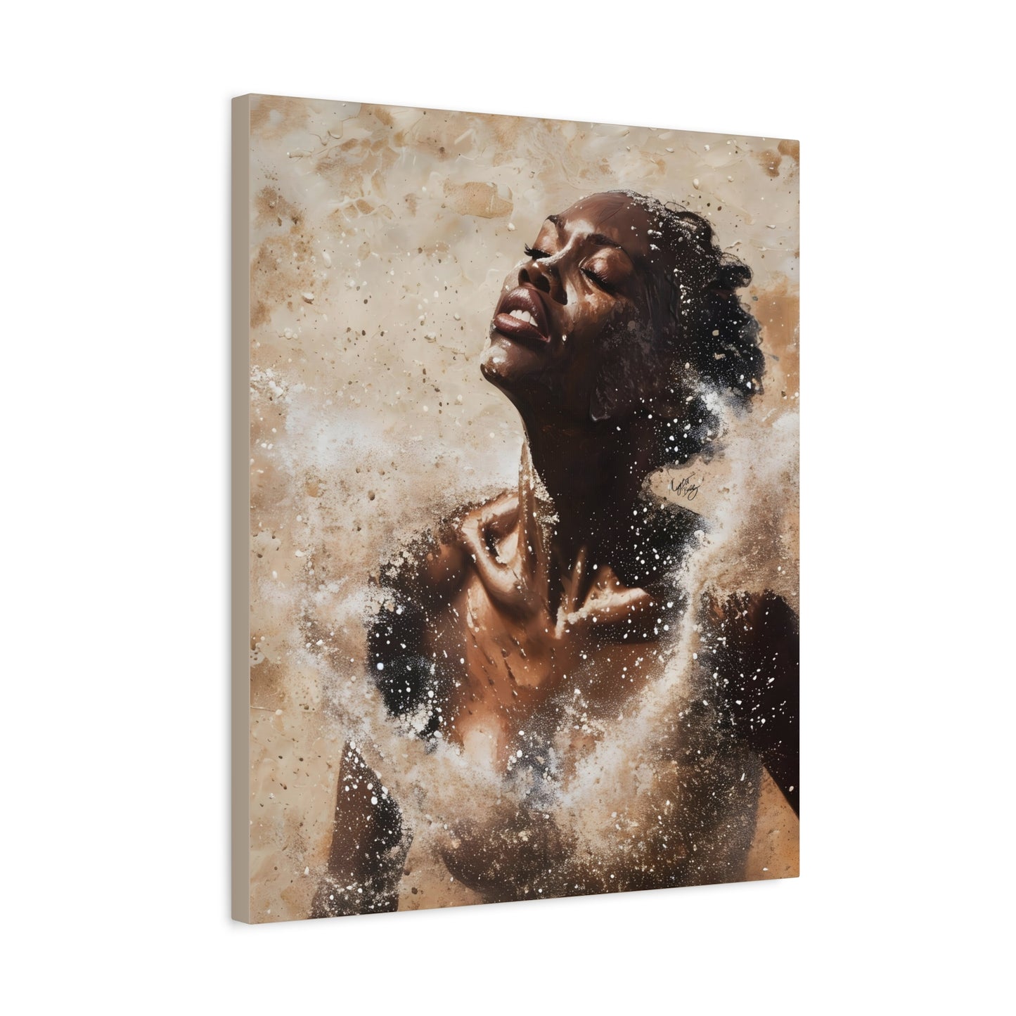 The Breakthrough Black Woman Art Canvas Wall Print
