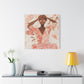 Relax It Will Be Okay Afrocentric Black Woman Abstract Art Canvas Wall Print
