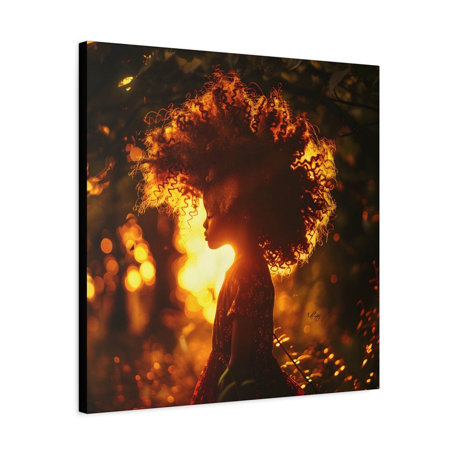 Sunrise Of Youth Afrocentric Black Art Canvas Wall Print - Xtreme Shopper