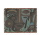 Abstract Mask Afrocentric Abstract Art Woven Throw Blanket