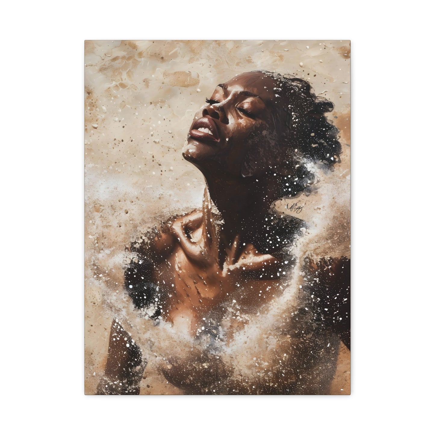 The Breakthrough Black Woman Art Canvas Wall Print