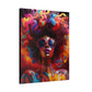 Groovy Summer Black Woman Psychedelic Themed Artwork Canvas Wall Print - Xtreme Shopper