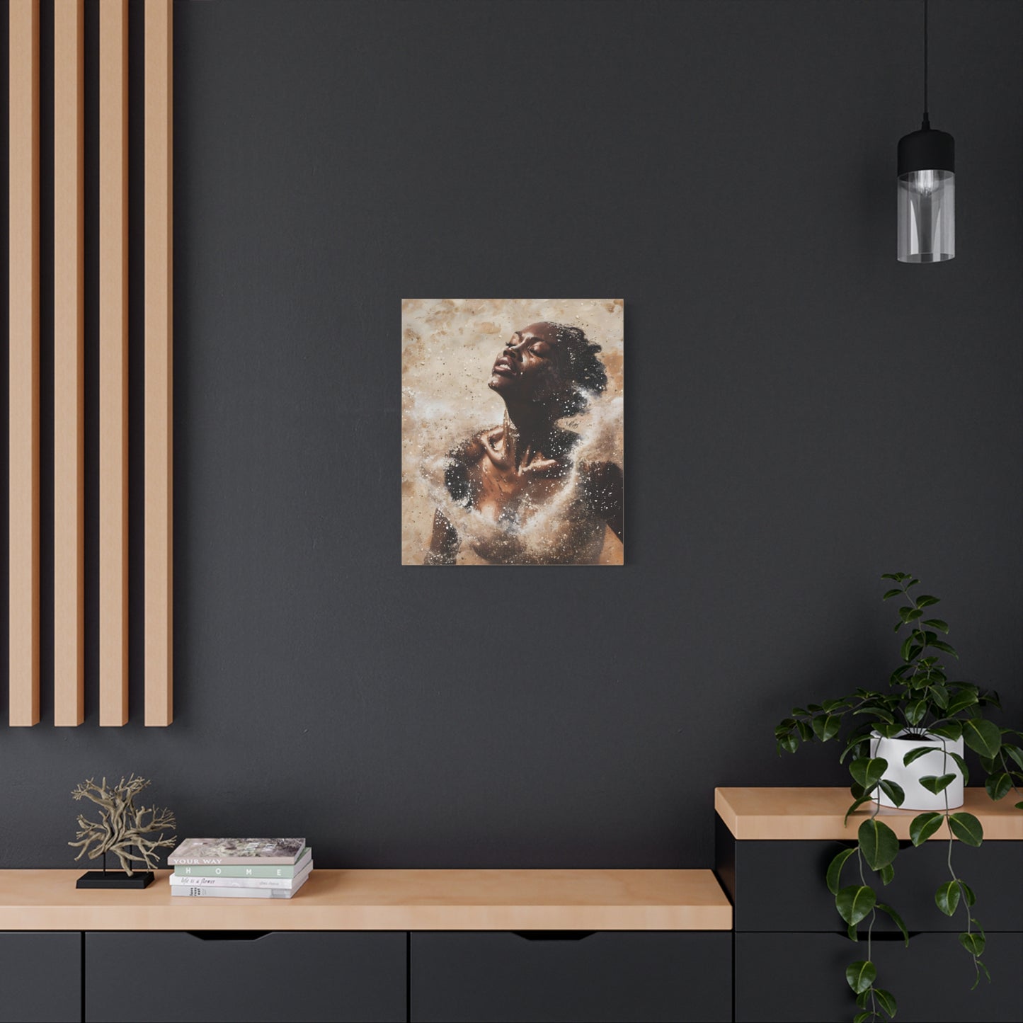 The Breakthrough Black Woman Art Canvas Wall Print