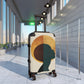 Travel Brings Balance Black Art Hardshell Hardside Lockable Spinner Suitcase Luggage