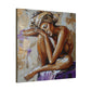 Home Alone Black Woman Art Canvas Wall Print