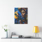Vacation Vibes Afrocentric Black Woman Abstract Art Canvas Wall Print