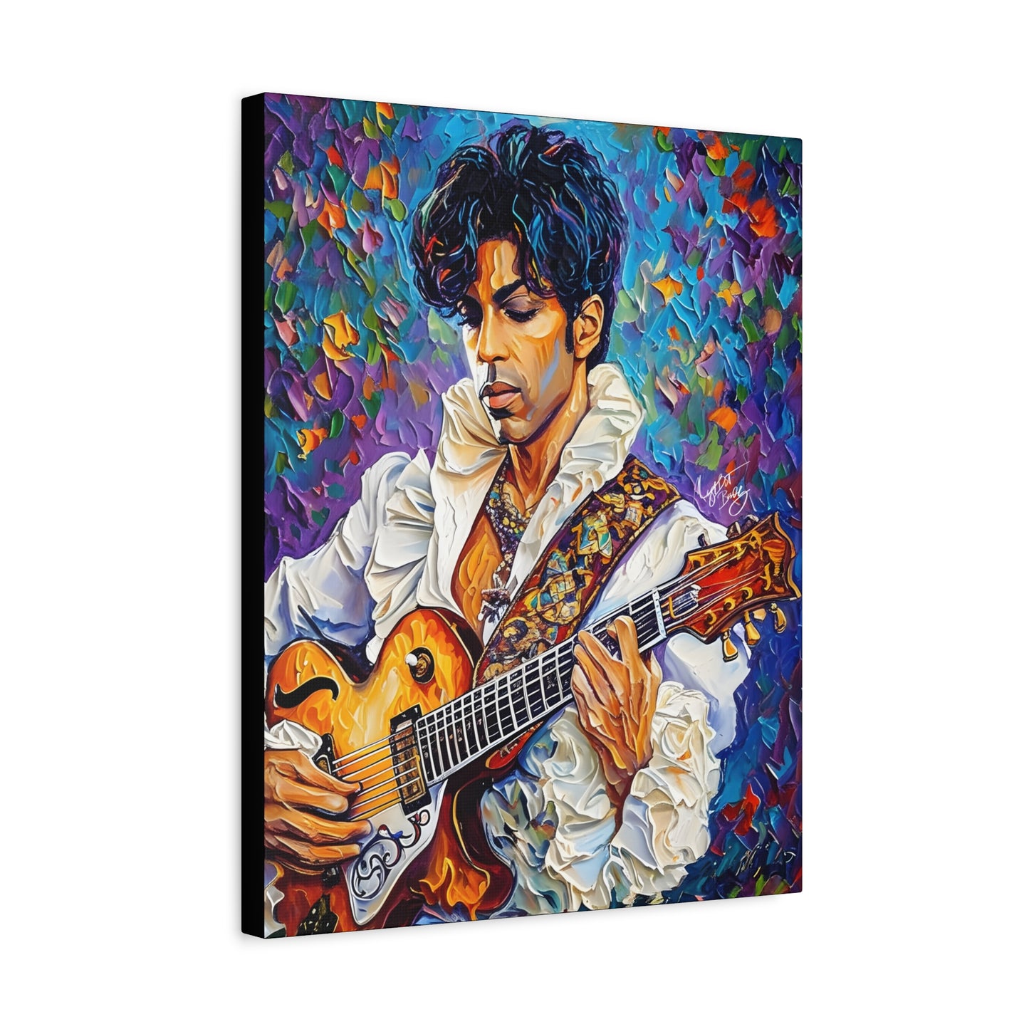 Prince The Artist Afrocentric Black Man Art Canvas Wall Print