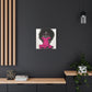 Pink Is My Color Black Woman Art Canvas Wall Print