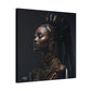 Hair Goals Afrocentric Black Woman Art Canvas Wall Print