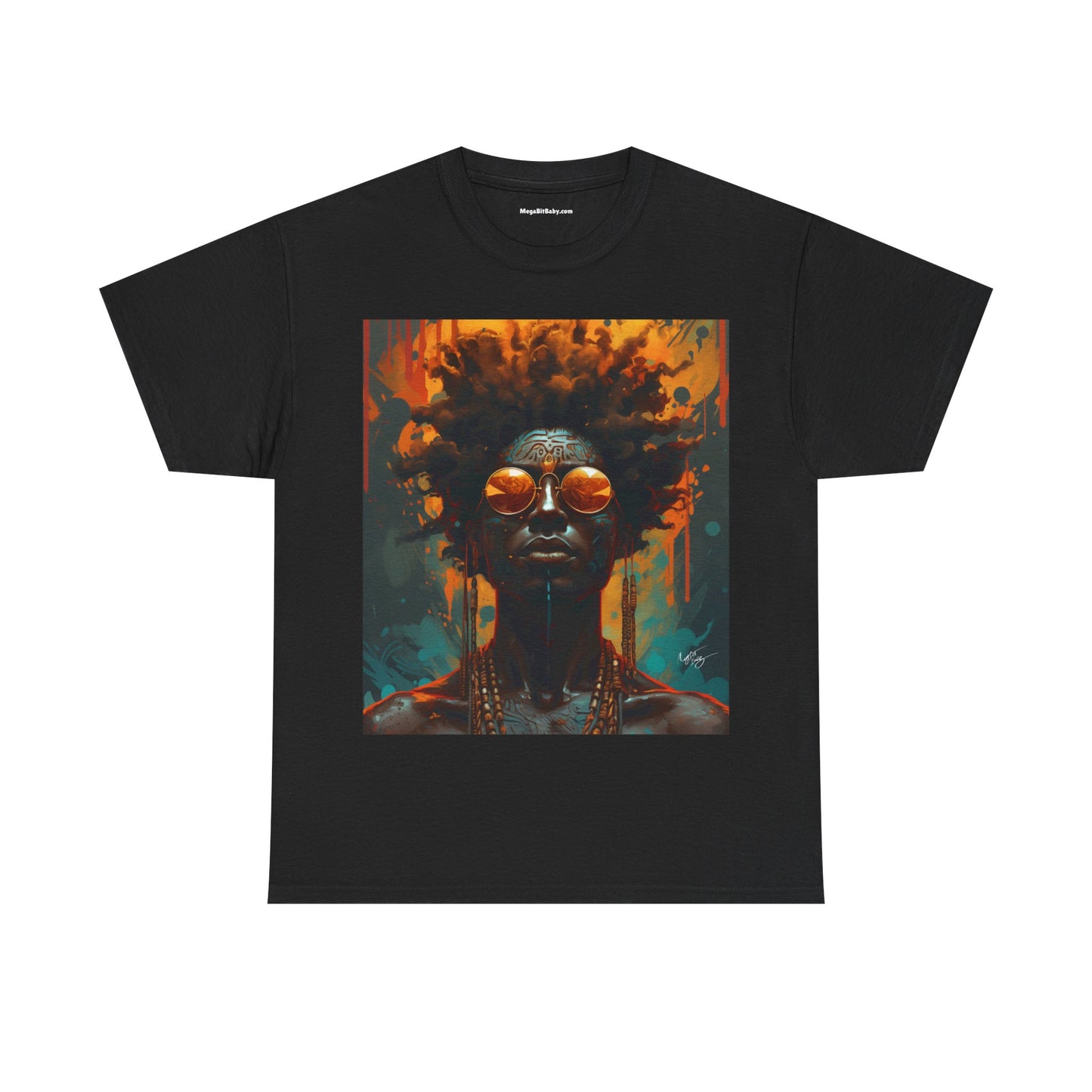 I'm Just Cool Black Man Afrocentric Surreal Groovy Art Unisex Heavy Cotton Tee T-Shirt